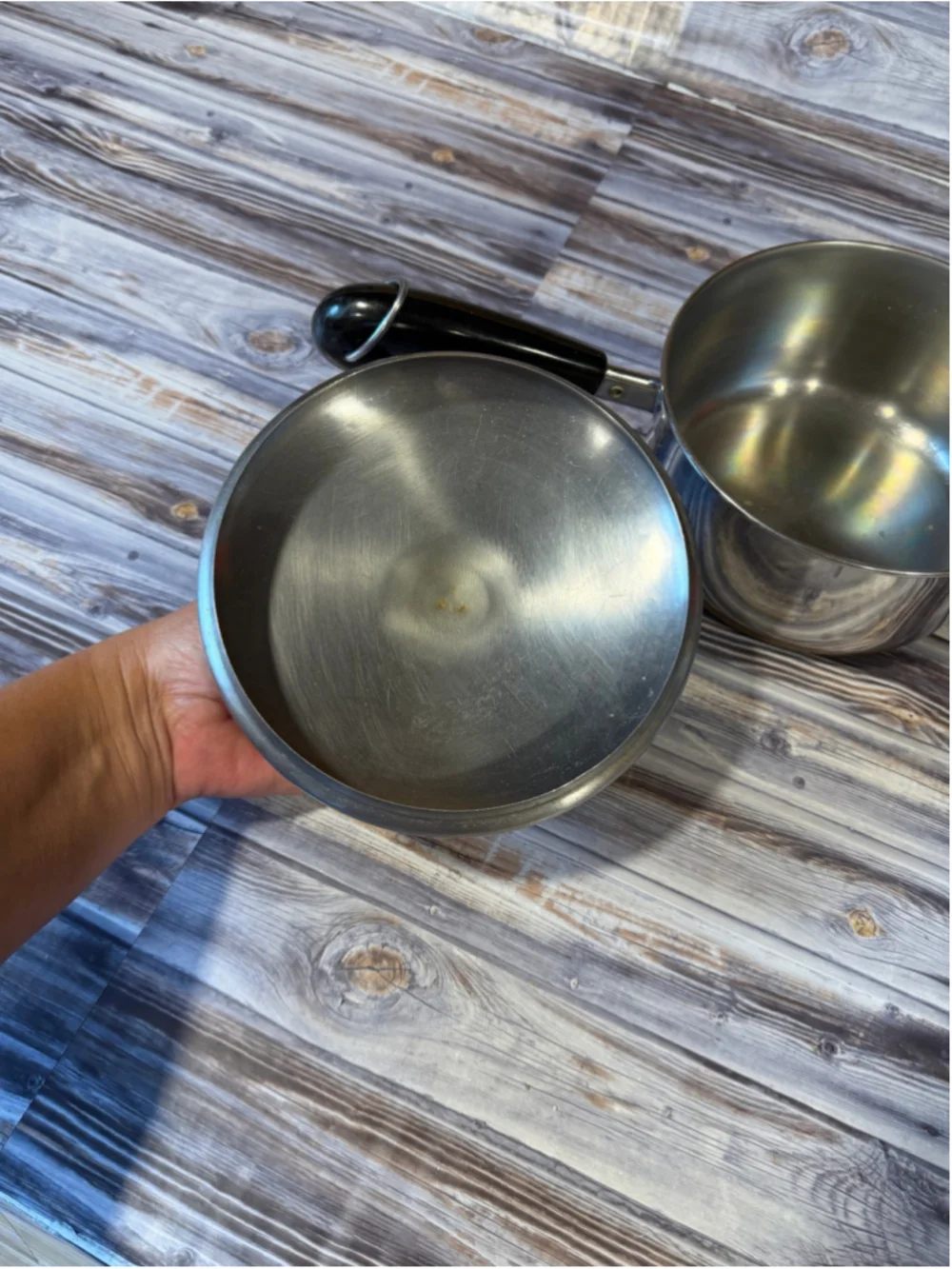 Revere Ware 1 1/2 Quart Copper bottom Sauce Pan w/Lid vintage USA